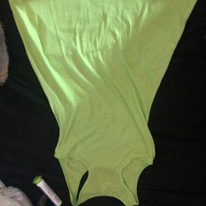 Green tank top dress